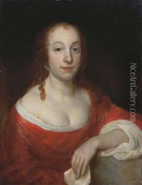Portrait Of Lady Oil Painting - Samuel Van Hoogstraten