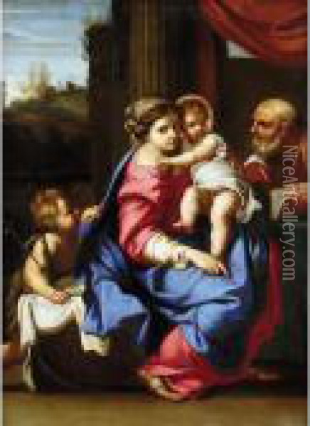 The Montalto Madonna Oil Painting - Annibale Carracci