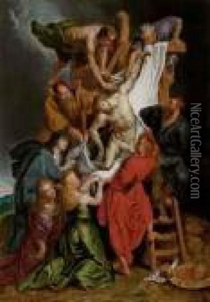La Descente De La Croix Oil Painting - Peter Paul Rubens
