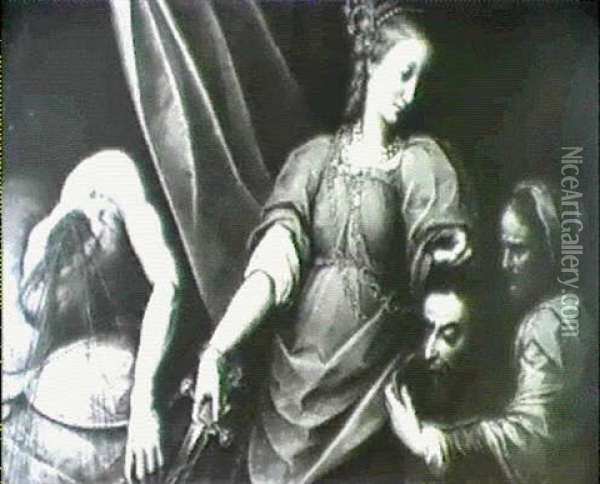 Judith Et Olopherne Oil Painting - Giovanni Stefano Danedi