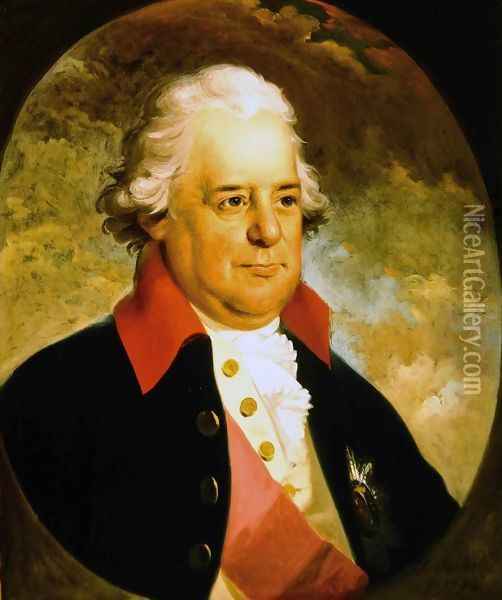 Portrait of Sir George Yonge Bt Oil Painting - Anton Hickel