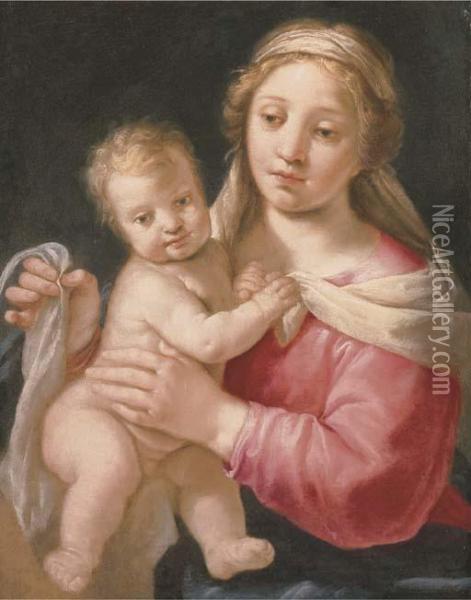 The Madonna And Child Oil Painting - Paolo Emilio Besenzi