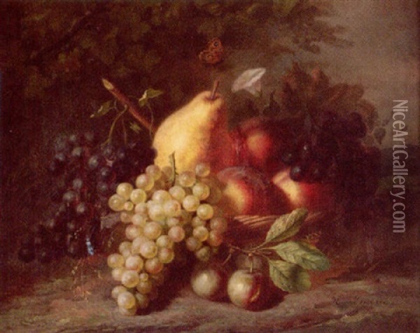 Still Lif Eof Fruit Oil Painting - Honerine Emeric