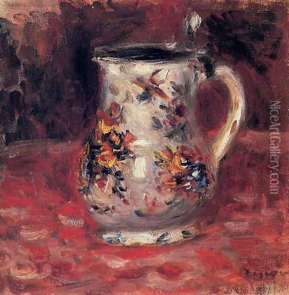 Jug Oil Painting - Pierre Auguste Renoir