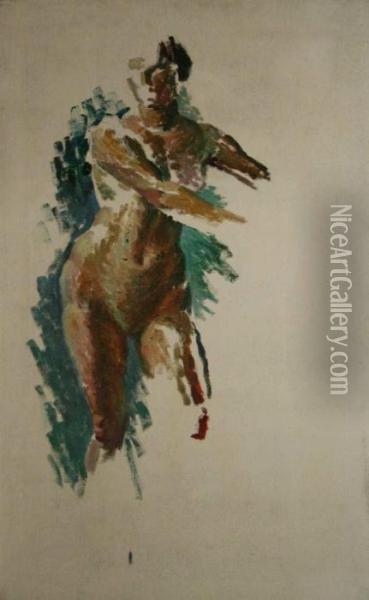 Nude Study Oil Painting - Mainie Harriet Jellett