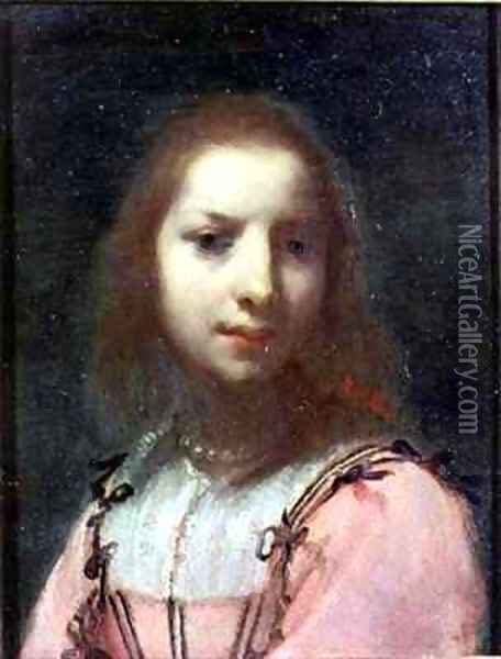 Portrait of a Young Woman Oil Painting - Francesco Furini
