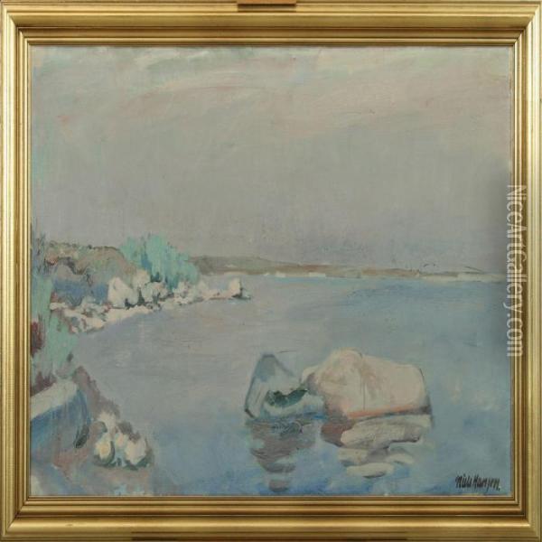 Coastal Scenery Oil Painting - Niels Hansen