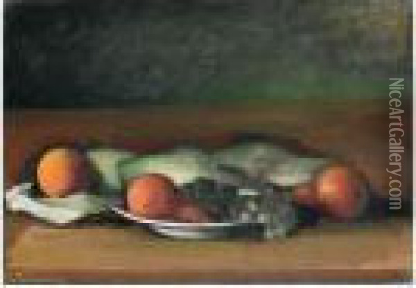 Fruchtestilleben Oil Painting - Johann Wilhelm Von Tscharner