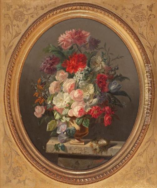 Florero Oil Painting - Clement Gontier