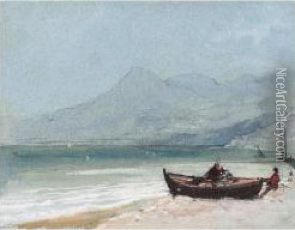 Bay Of Naples Oil Painting - William of Eton Evans