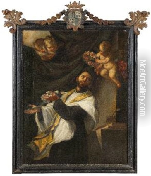 San Gaetano Da Thiene Oil Painting - Francesco Migliori