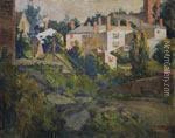 ''rockaway Street - Marblehead, Ma'' Oil Painting - Mary Bradish Titcomb