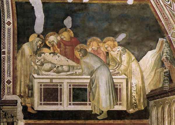 Entombment c. 1320 Oil Painting - Pietro Lorenzetti
