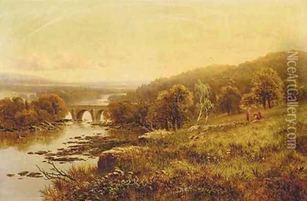Richmond, Yorkshire Oil Painting - Edward H. Niemann