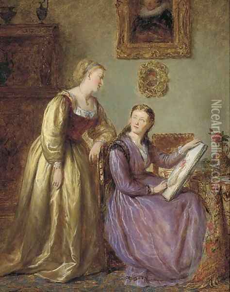 The sketch book Oil Painting - George Smith