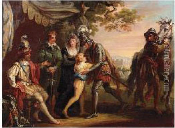 An Episode In The Life Of Henry Iv Of France Oil Painting - William Hamilton