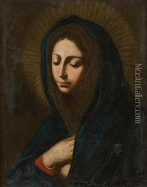 Madonna Orante Oil Painting - Francesco Solimena