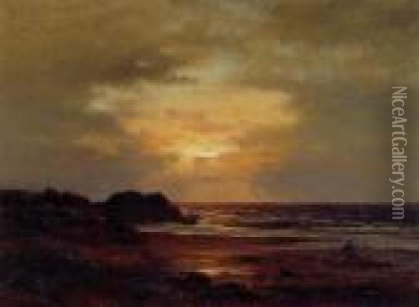 Coast Scene Oil Painting - George Inness