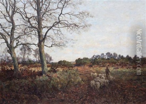 A Bit Of Surrey Oil Painting - John Aborn