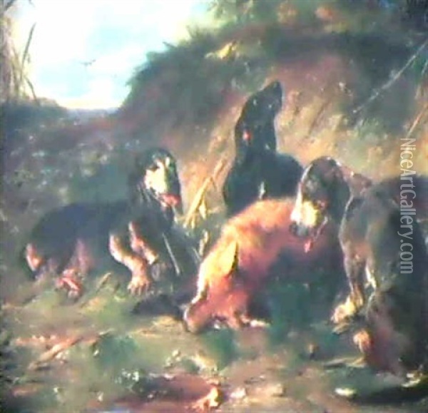 Reinekes Ende Oil Painting - Otto Friedrich Gebler