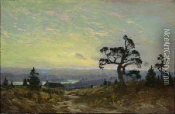 Southwest Texas, Early Morning, Guadaloupe River Oil Painting - Julian Onderdonk