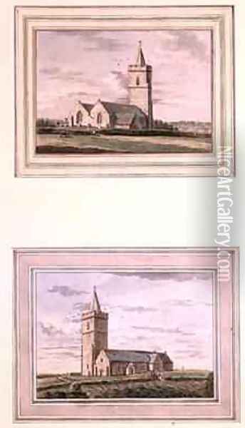 Two Views of St Saviours Guernsey Oil Painting - Joshua Gosselin