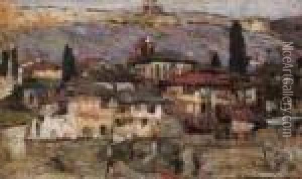 Paesaggio Oil Painting - Beppe Ciardi