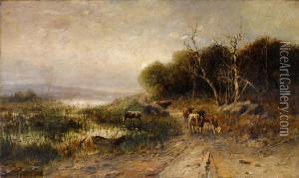 Near Great Barrington Oil Painting - Thomas Bigelow Craig