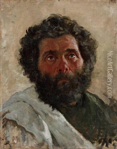 Studie Des Apostels Paulus Oil Painting - Nikolai Nikolaevich. Ge