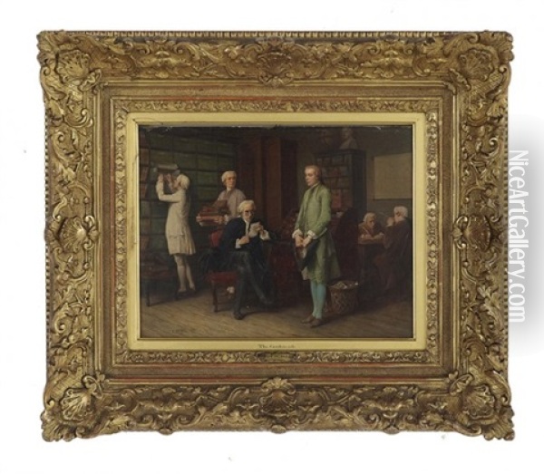 The Credentials Oil Painting - Benjamin Eugene Fichel