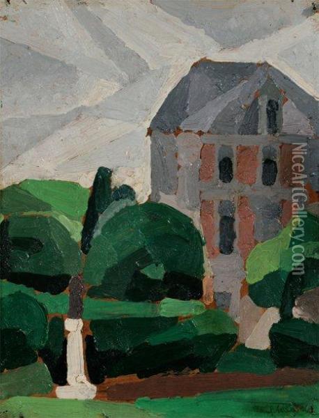 Maison Et Jardin Oil Painting - Jules Oury, Dit Marcel-Lenoir