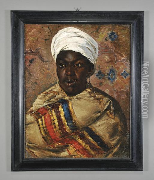Ritratto Di Notabile Africana Oil Painting - Cesare Biseo