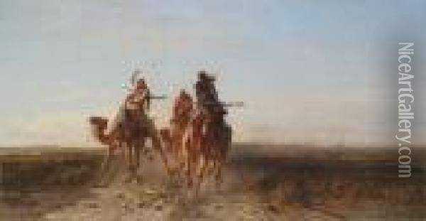 The Camel Race Oil Painting - Alberto Pasini