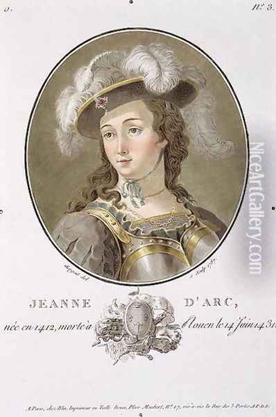Portrait of Joan of Arc 1412-31, 1787 Oil Painting - Antoine Louis Francois Sergent-Marceau