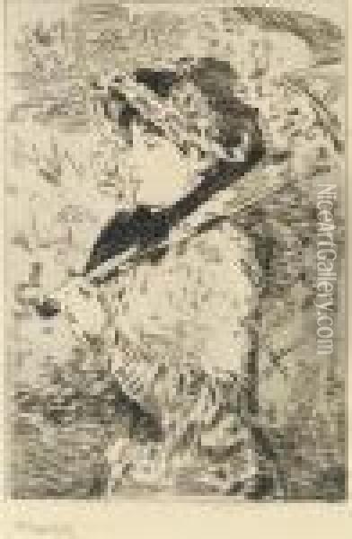 Jeanne (le Printemps) (guerin 47; Harris 88) Oil Painting - Edouard Manet