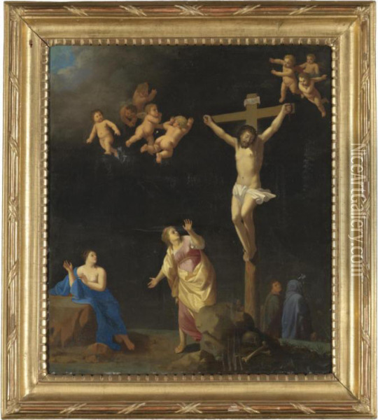 The Crucifixion Oil Painting - Toussaint Gelton