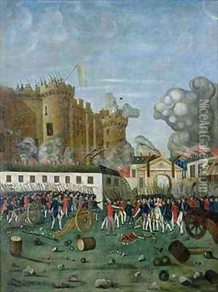 The Bastille Prison Oil Painting - Jean Dubois