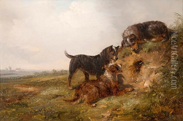 Waiting For The Prey Oil Painting - Thomas Smythe