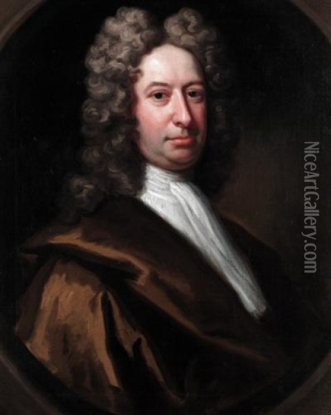 Portrait Of John Weston Oil Painting - Jonathan Richardson