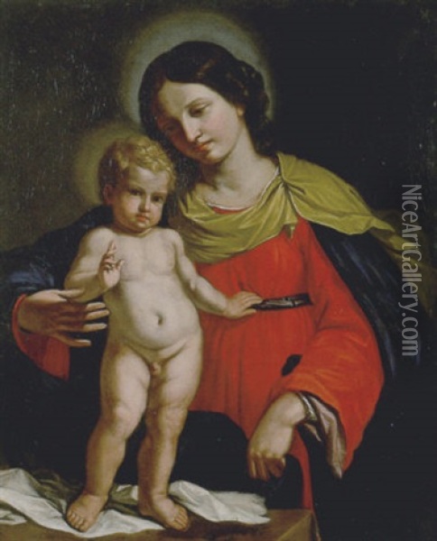 Madonna Con Bambino Oil Painting - Bartolomeo Gennari