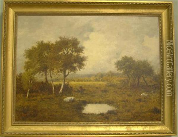 Landscape Oil Painting - Narcisse-Virgile D Az De La Pena