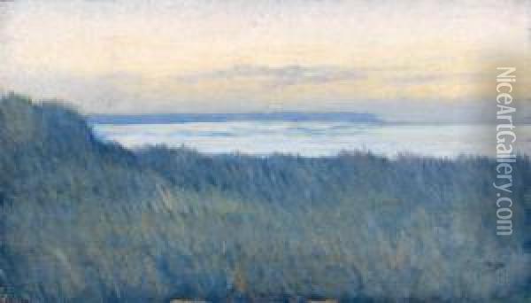 La Mer Au Soleil Couchant Oil Painting - Alphonse Osbert