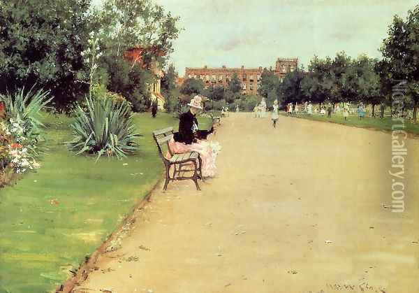 The Park Oil Painting - William Merritt Chase