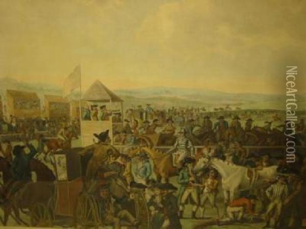 A Country Racecourse Oil Painting - Joseph John Jenkins