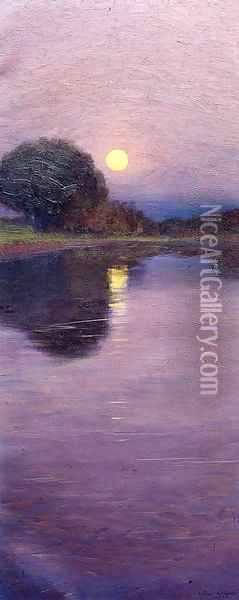 Moonrise 1916 Oil Painting - Arthur Wesley Dow