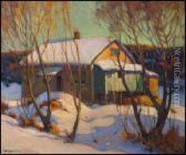 Old House, Humber Valley Oil Painting - John William Beatty