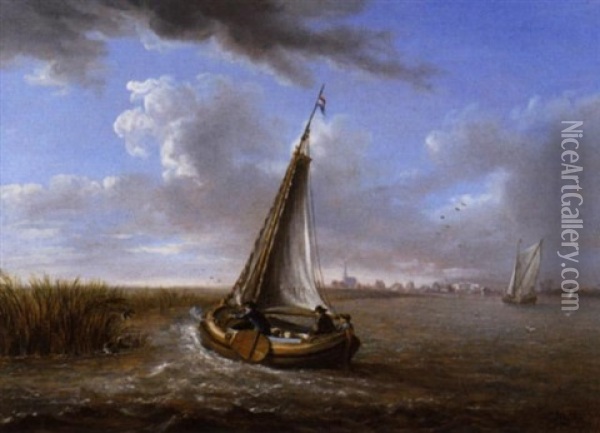 De Eendenjacht Oil Painting - Johann Jacob Koller