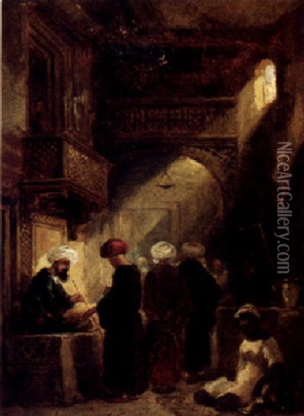 The Opium Seller Oil Painting - William James Mueller