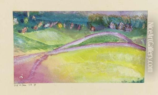 Dorf Bei Bern Oil Painting - Paul Klee