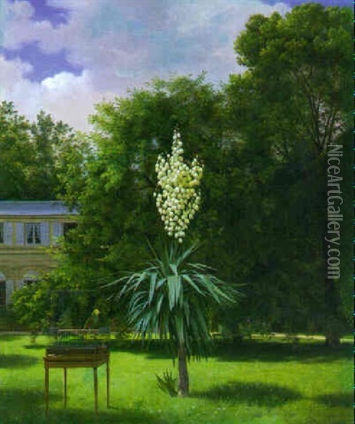 Yucca Gloriosa Oil Painting - Antoine Chazal